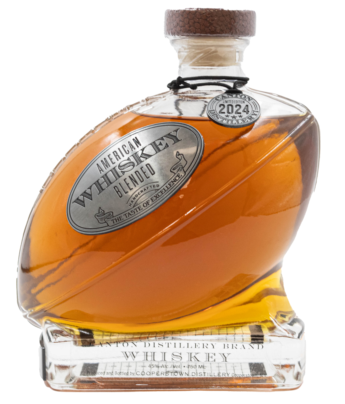 Limited Edition - Canton Distillery (Brand) American Whiskey in a Football Decanter