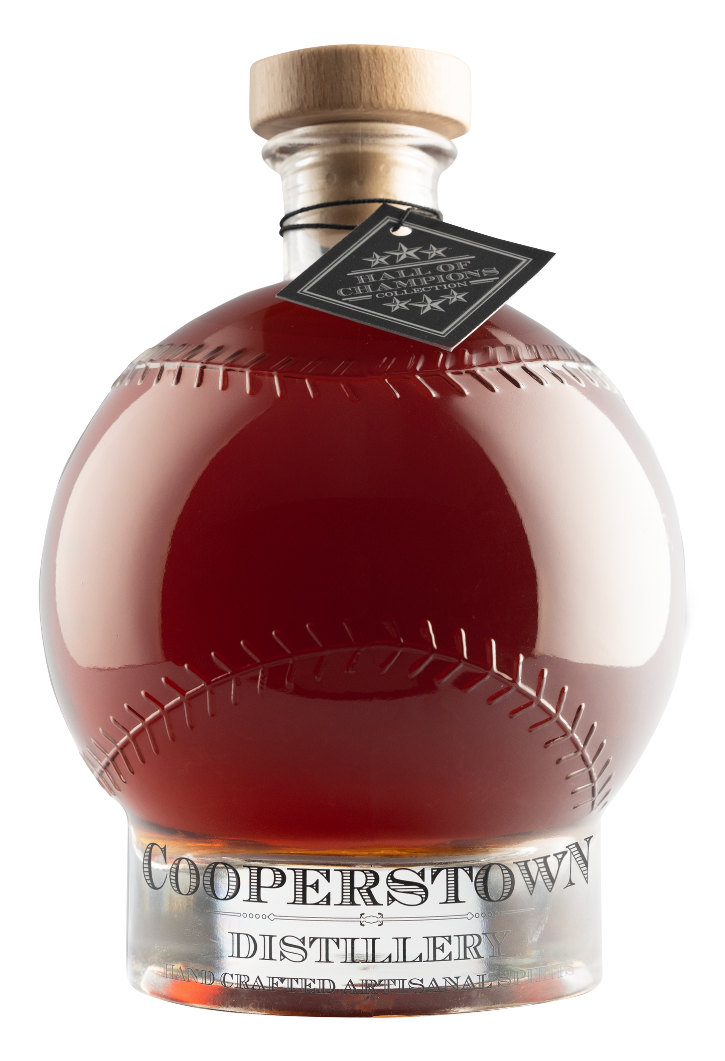 Cooperstown Distillery Doubleday Bourbon in a Baseball Decanter
