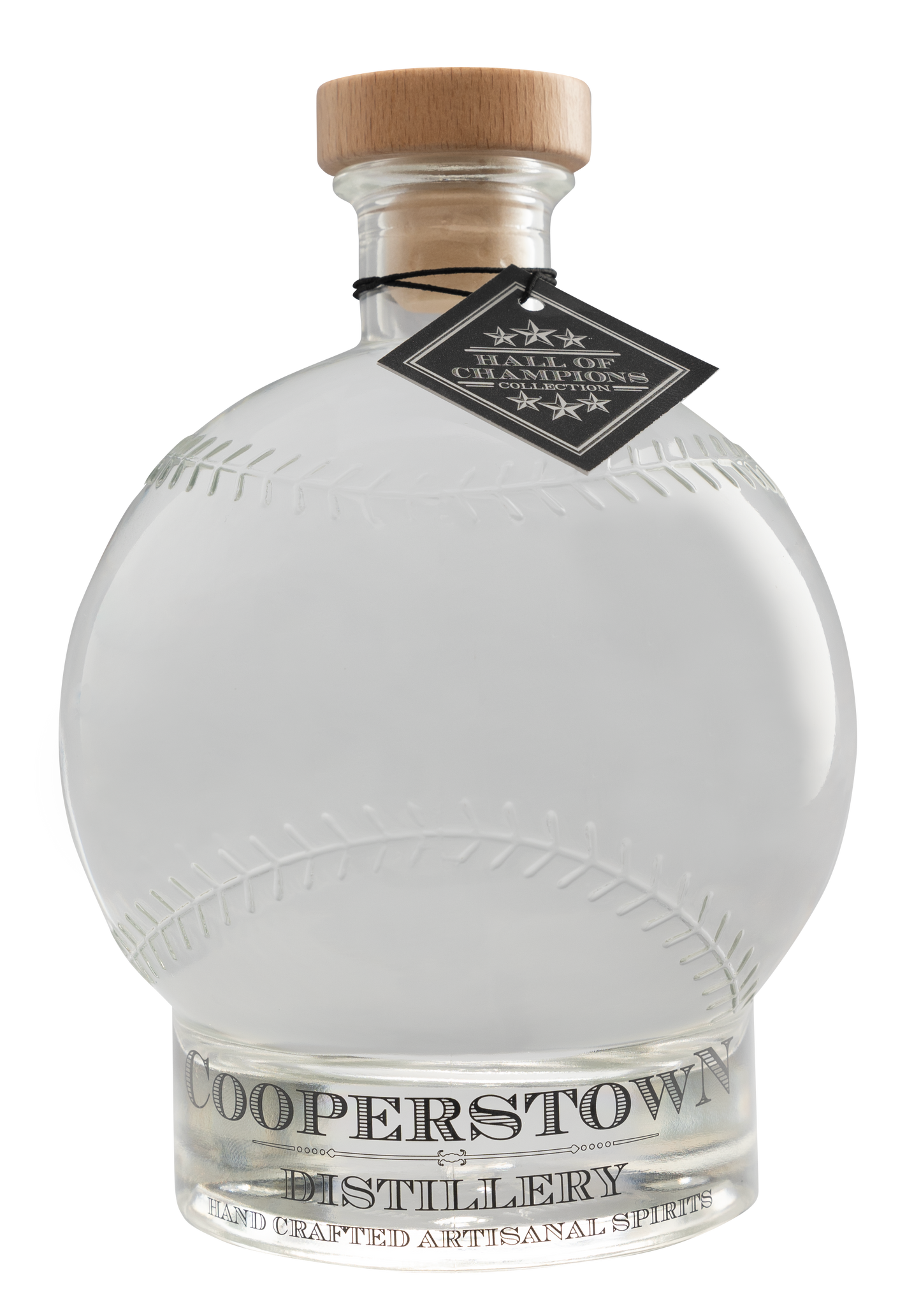 Cooperstown Distillery Doubleday's Double Play Vodka in a Baseball Decanter