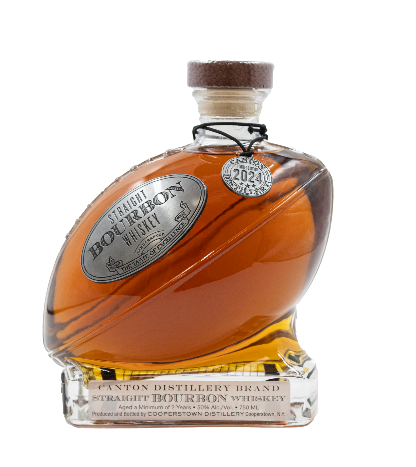 Limited Edition - Canton Distillery (Brand) Straight Bourbon in a Football Decanter