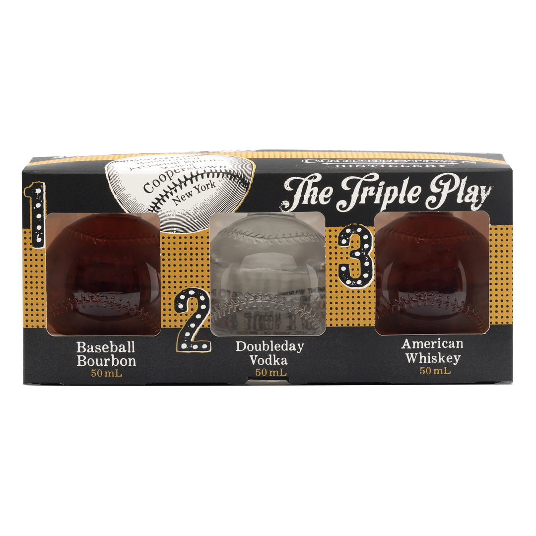 Cooperstown Distillery Mini Triple Play Box Set (Two pack)