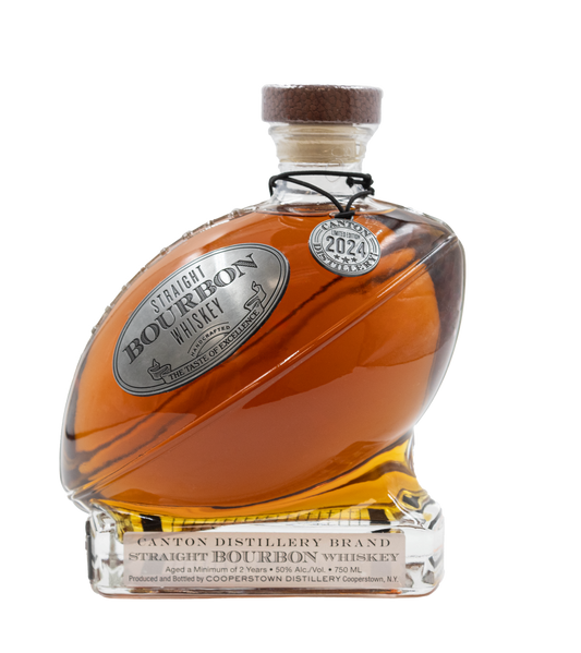 Limited Edition - Canton Distillery (Brand) Straight Bourbon in a Football Decanter