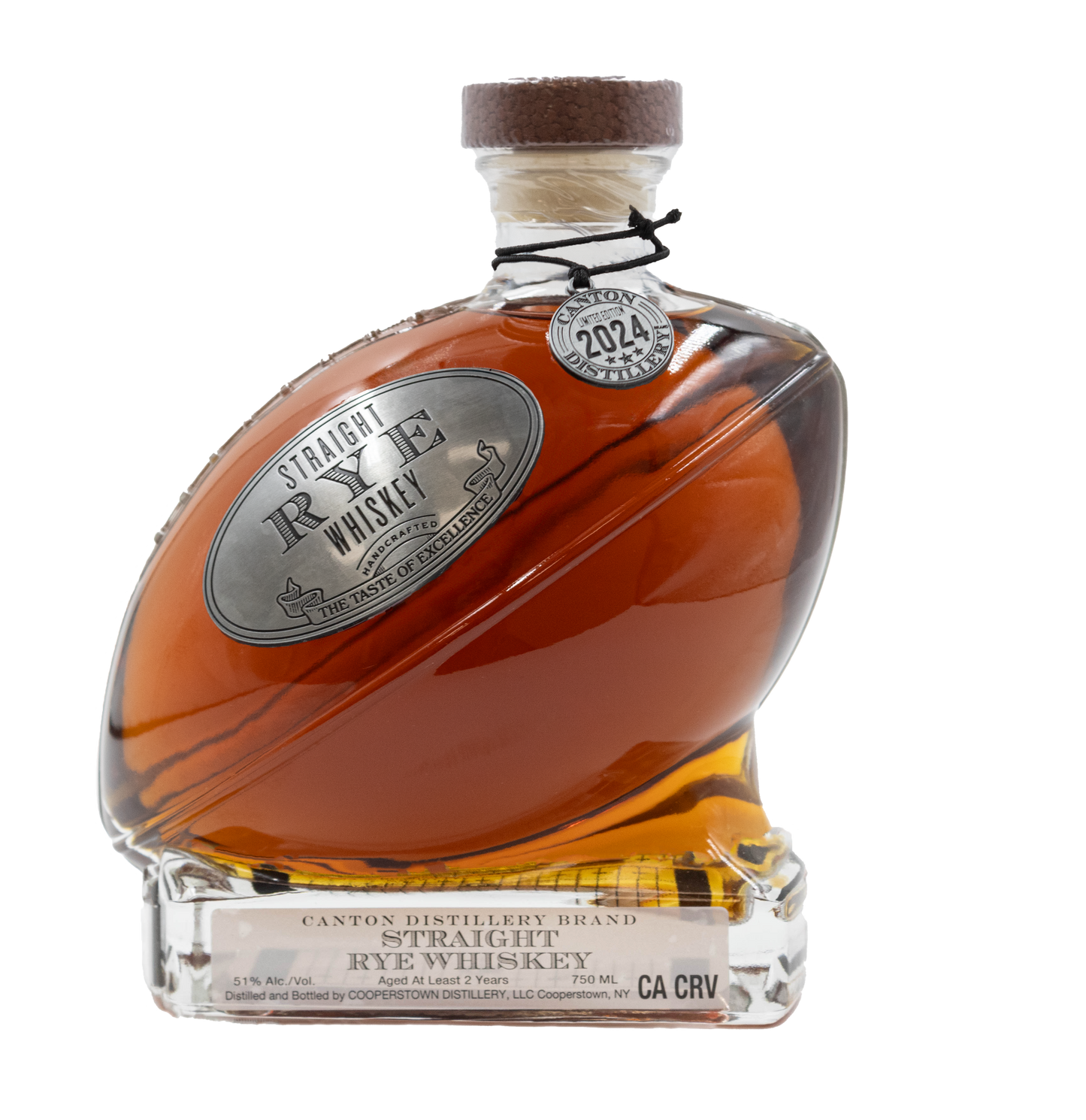 Limited Edition - Canton Distillery (Brand) Straight Rye in a Football Decanter
