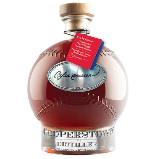Elite Edition Cooperstown Select Straight Bourbon Whiskey - Baseball decanter hand signed by Andre Dawson